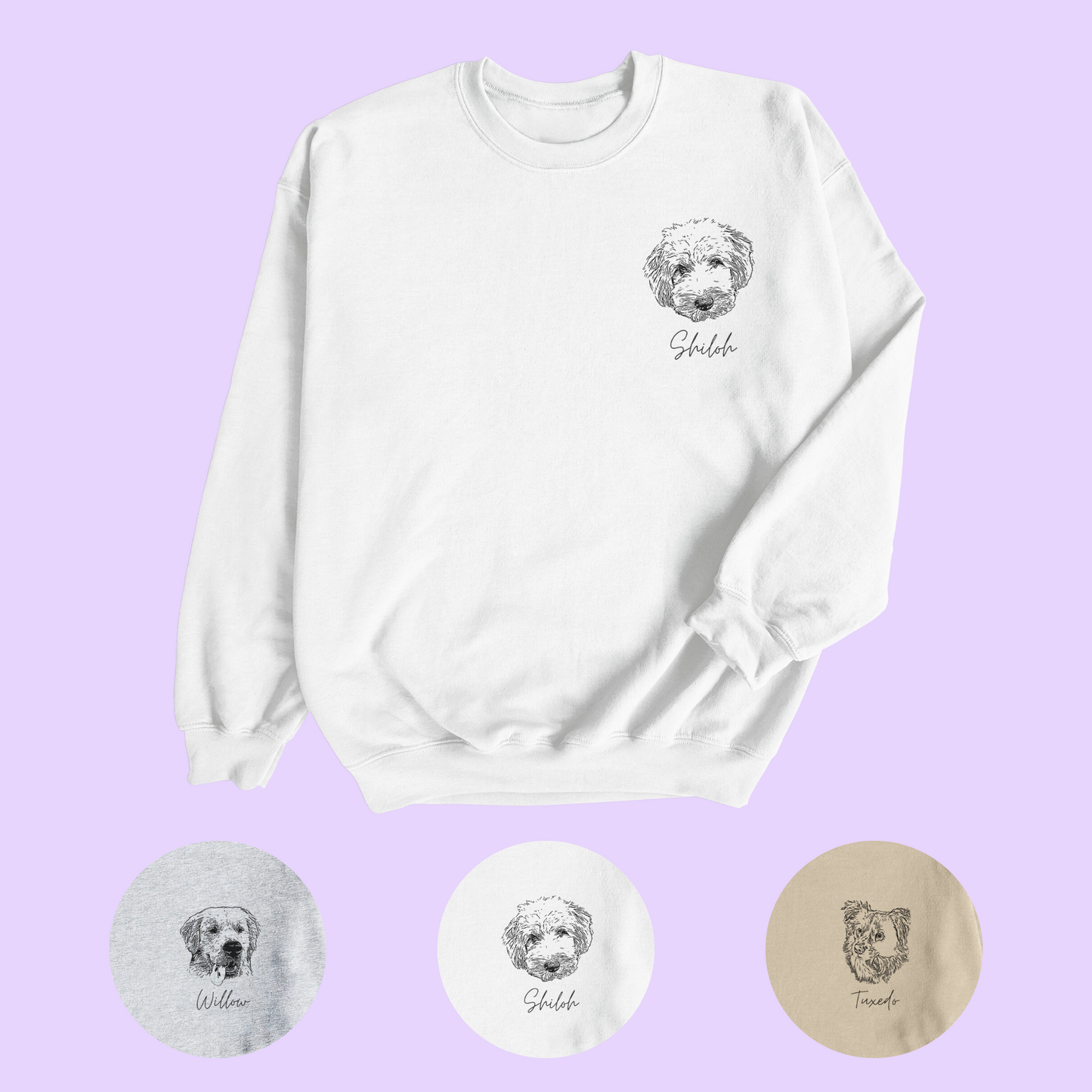 Custom Pet Portrait Sweatshirt | UNISEX
