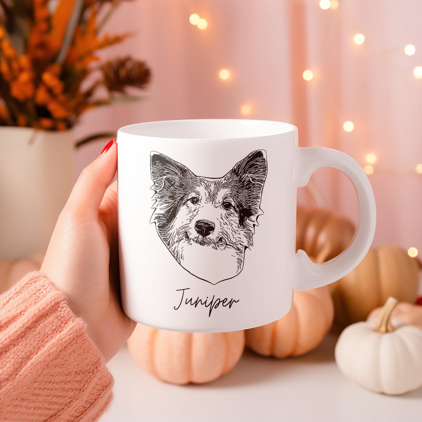 Custom Pet Portrait Coffee Mug 11oz